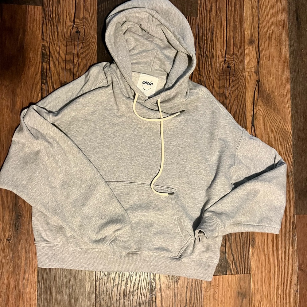 Aerie Light Gray Hoodie